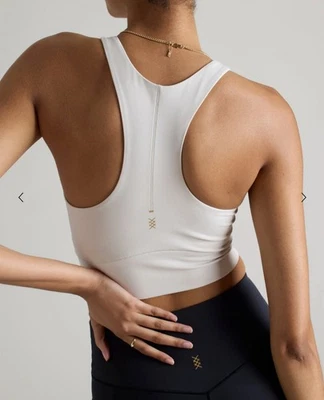 Women’s Rhone Revive Longline Bra Tank, Sand, Size Small - Image 1 of 4