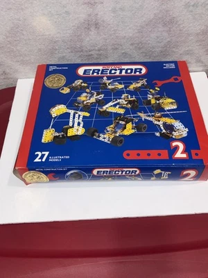 Meccano Erector Set #2 Model 030402 in Orig Box Instructions *Missing Parts * - Image 1 of 4