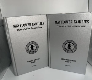 Mayflower Families Through Five Generations Volume 16 Parts 1 & 2 Genealogy - Imagen 1 de 18