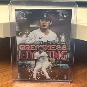 Roki Sasaki Greatness Loading Chrome Rookie RC 2025 Bowman Card GL-23 LA Dodgers - Picture 1 of 2