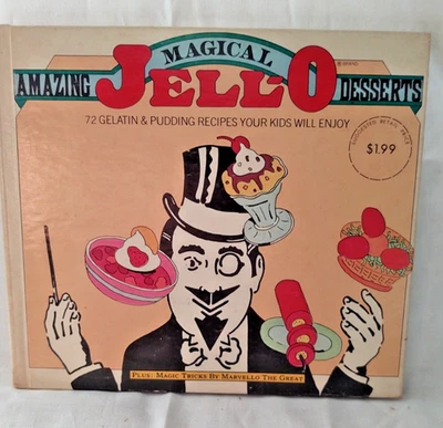 Libro de recetas de postres de gelatina mágica vintage 1977 destinado a niños Foto 1 de 2