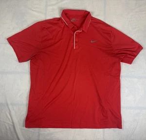 Polo Nike Golf Dri Fit para Hombres XL Ligero Rendimiento Elástico Rojo 836100-647 - Imagen 1 de 4