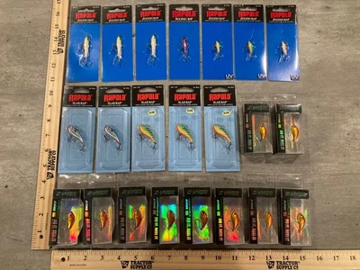22 Jigging Minnows - Rapala Jigging Raps - Rapala Slab Raps - Z-VIBER - Mixto Foto 1 de 4