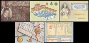 VATICANO 1984 Archivio segreto vaticano, 5 cartoline postali nuove - Imagen 1 de 1