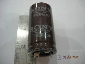 10000UF-71V SONY AUDIO CAPASISTOR 10,000UF71V 10000uf71v - Picture 1 of 3