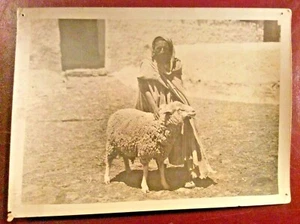 PHOTO / ALGÉRIE /VUE SUR HOMME ET BÉLIER / FORMAT H 13 L 17 CM - Picture 1 of 2