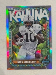 NICK SINGLETON Penn State 2023 Bowman Chrome University BIG KAHUNA case hit - Picture 1 of 2