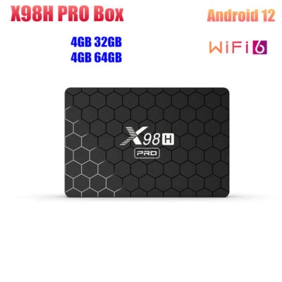 X98H Pro Allwinner H618 TV Box Android 12 4G 32G/64G Support AV1 Wifi BT TV BOX - Image 1 of 4