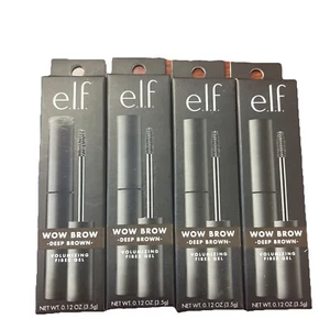 e.l.f. Wow Brow Gel - Deep Brown 83574 ELF WOW BROW .12OZ - 4pk - Picture 1 of 2