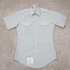 Camisa PROPPER Ejército Para Hombres 15 Verde Cuerpo Cónico Poliéster/Lana Manga Corta Botón - Imagen 1 de 12
