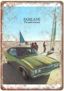 Vintage 1974 Ford ZG Fairlane Brochure Ad Retro Look Metal Sign A8342 - Picture 1 of 2