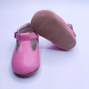 Toddler Shoes Leather Bow Lace Baby Girls Dress Shoes 6-12 Moths Pink Flat ⭐⭐⭐⭐⭐