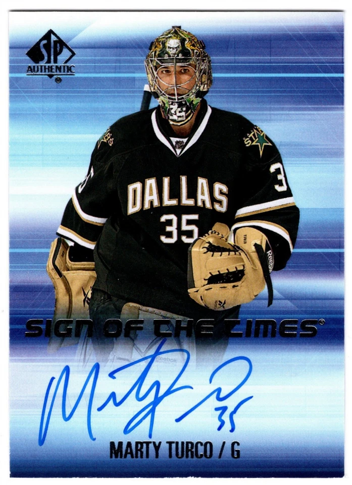 2015-16 UD SP Authentic Sign Of The Times MARTY TURCO #SOTT-MT Dallas Auto - Image 1 of 1
