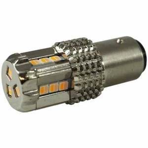 Amber/Purple 15 LED 1157 Bulb W/ Chrome Aluminum Housing For Watermelon Lens - Picture 1 of 4