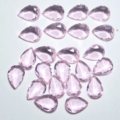 High-Quality Lab-Created Pink Kunzite Gemstones Brilliant Cut Perfect forJewelry - Image 1 of 4