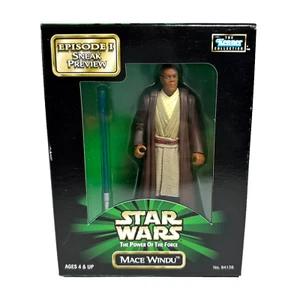 Figura de acción Kenner Star Wars POTF 1998 MACE WINDU Sneak vista previa ~ NUEVA SIN USAR Y EN CAJA - Imagen 1 de 4