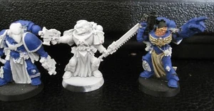 40K Space Marines Vanguard Veteran squad 2004 OOP metal, semi-painted. - Bild 1 von 4