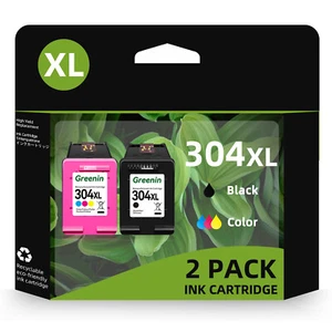 1-2x 304XL Patronen für HP 304XL DeskJet 2620 2630 3720 3730 3750 Envy 5010 5030 - Bild 1 von 11