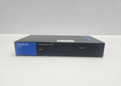 LINKSYS LGS108 8-PORT BUSINESS DESKTOP GIGABIT SWITCH - Image 1 of 4