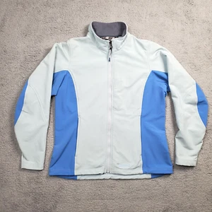 Marmot Jacket Womens Large Light Blue Full Zip Fleece Lined Softshell Athleisure - Imagen 1 de 11