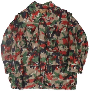 Large - Swiss Army M70 Alpenflage Parka Field Jacket Military Camouflage M83 TAZ - Picture 1 of 14