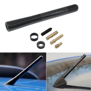 4.7in Universal Car Antenna Aluminum Carbon Fiber Radio FM Antena Black+ Screw - Bild 1 von 12