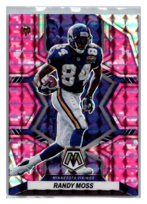 2022 Panini Mosaic - Randy Moss #132 Camo Pink Mosaic Prizm TC7720 - Image 1 of 2