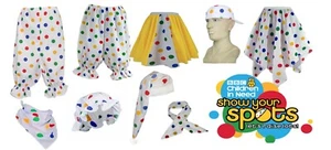Children in Need Multicolored Polka Dot Pudsey Spot Charity Fancy Dress CIN - Picture 1 of 10