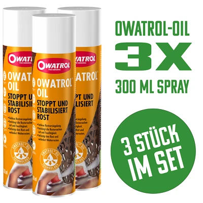 OWATROL Öl OIL Spray - 3 x 300ml Grundierung Rostumwandler Auto Korrosionsschutz - Bild 1 von 4