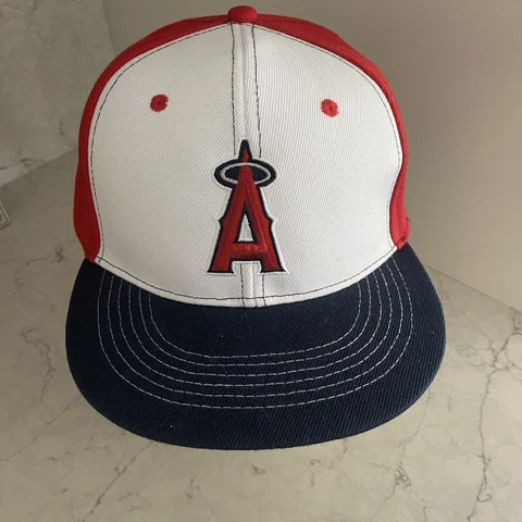 Angels MLB Baseball Hat Red White Blue American Flag Budweiser Adjustable Cover