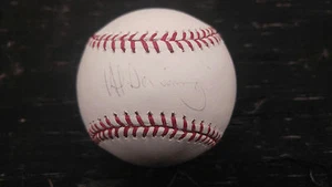 Al Downing NY Yankees Signed Bud Selig ROMLB Baseball COA - Picture 1 of 1