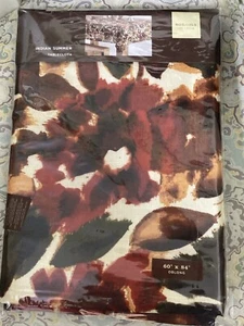60x84” Oblong Tablecloth Indian Summer Autumn Fall Colors NIP 100% Polyester - Picture 1 of 6
