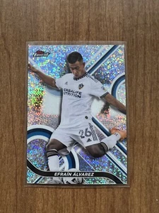 2022 Topps Finest MLS Efrain Alvarez Speckle Refractor 41/175 Galaxy Mexico - Picture 1 of 2