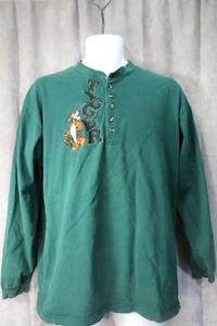 Camisa Disney Unisex Vintage Verde Manga Larga Bordada Tigger Talla Mediana - Imagen 1 de 2