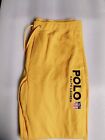 New Polo Ralph Lauren Sweat Pants Men's Size 2Xlt Yellow Shield Jogger