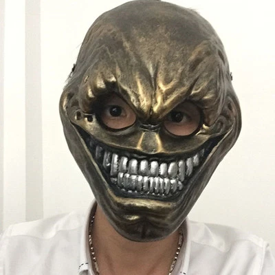 Payday 2 Alien Skeleton Resina Máscaras Faciales Halloween Juegos con disfraces Mascarada Accesorios Máscara Foto 1 de 2