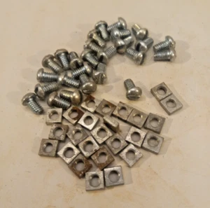 Gilbert Erector Part S51 1/4" x 8-32: Screws & N21 Nuts Type 3: Lot of 25 each A - Picture 1 of 1