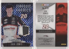 2016 Panini Prizm NASCAR Firesuit Fabrics Blue Flag Prizm /75 Erik Jones #EJ