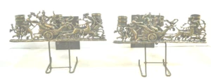Antique Neo-Classical Bronze or Brass Candle Sconces  - Picture 1 of 4