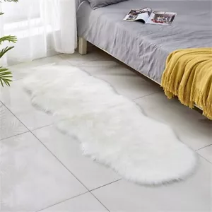 Faux Lammfell Schaffell Teppich Sofa Matte Fell Kunstfell Wohnzimmer Fell-Teppi - Bild 1 von 6