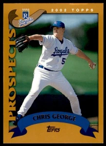 2002 TOPPS #308 CHRIS GEORGE KANSAS CITY ROYALS - Picture 1 of 2