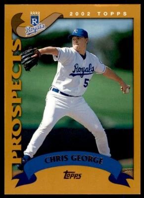 2002 TOPPS #308 CHRIS GEORGE KANSAS CITY ROYALS - Image 1 of 2