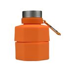 Silicone Water Bottle Leakproof Sport Hikings Outdoor Water Bottle with D Hook