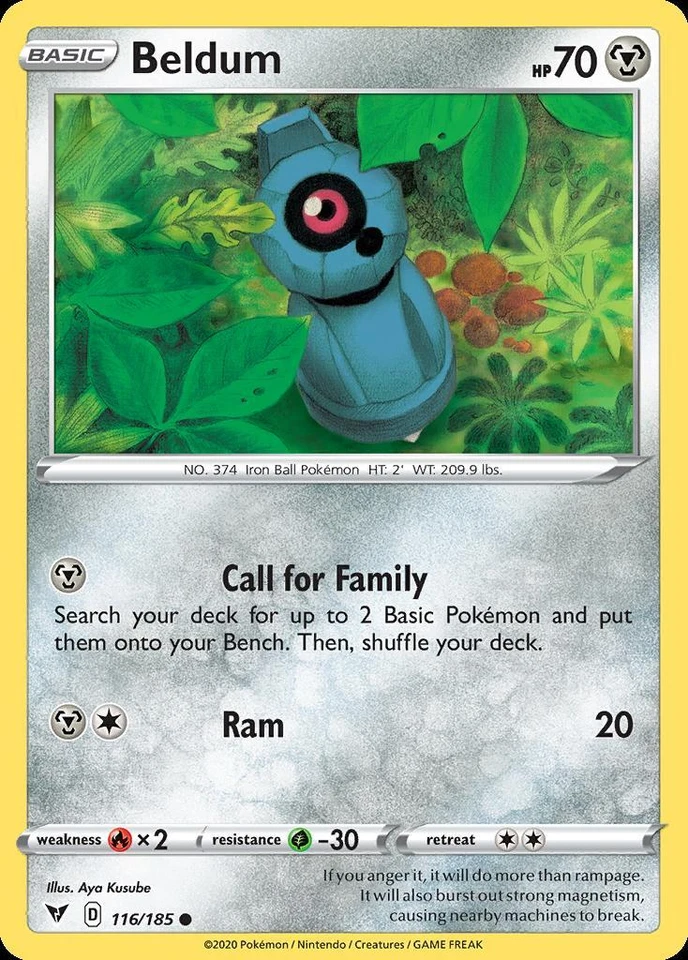 Pokemon Beldum (116/203) Vivid Voltage NM - Image 1 of 1