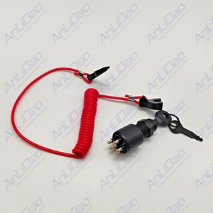 Fits Johnson OMC BRP Evinrude Ignition Switch & Lanyard 5005801 1996 & up 175974 - Picture 1 of 5