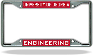 Georgia ENGINEERING License Plate Frame