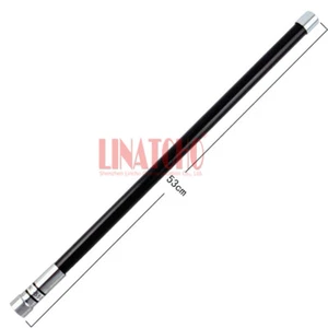 Schwarz 550 UHF VHF 150 430 MHz Dualband Fiberglas Zwei Wege Radio Auto Antenne PL259 - Bild 1 von 10
