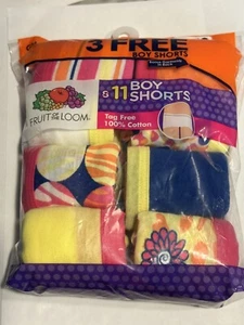 Fruit of the Loom Girls' Assorted Boyshort Underwear Size 12 - Picture 1 of 7