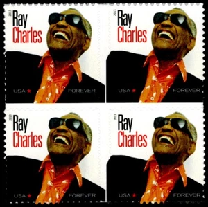 US Scott # 4807 Block Of 4 Stamps MNH, Ray Charles - Picture 1 of 1