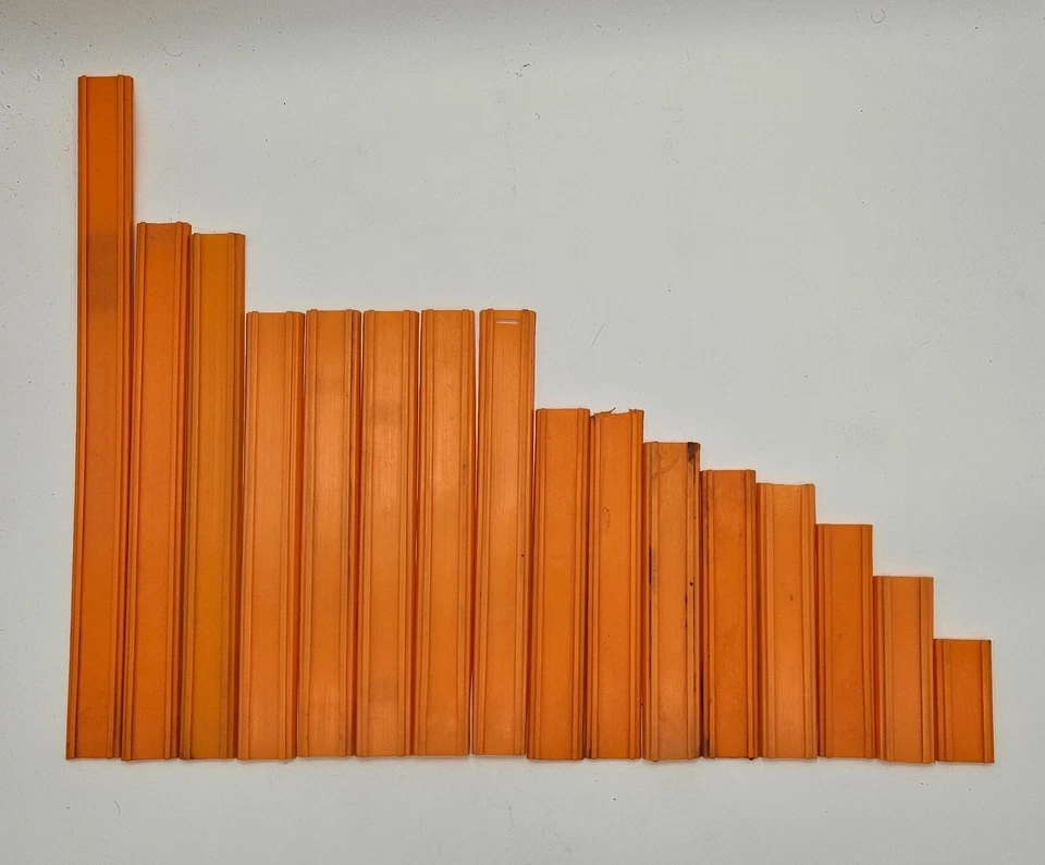 Vintage Mattel Hotwheels Redline Era Track Lot of 16 Various Length Pieces - Image 1 of 4